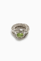 Barnacle Ring Large with Peridot