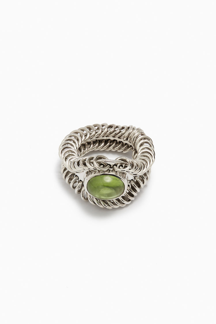 Barnacle Ring Large with Peridot
