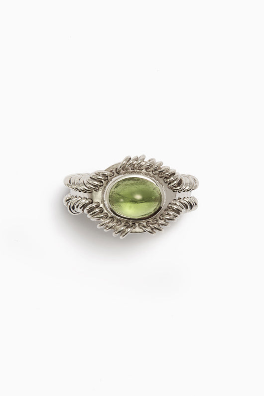 Barnacle Ring Small with Peridot