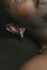Reeded Huggie Hoops