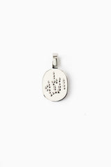 Studded Allah Pendant (Oval)
