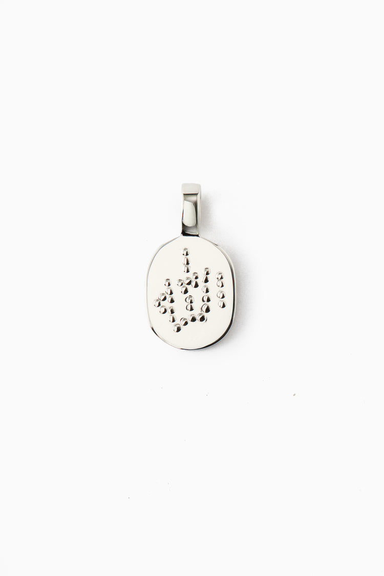 Studded Allah Pendant (Oval)